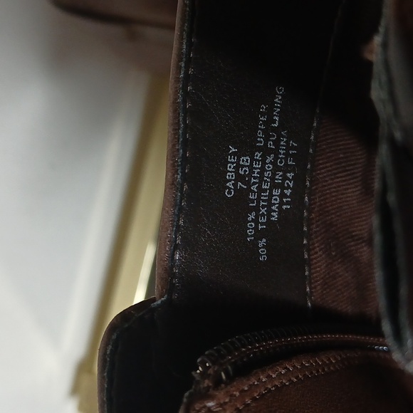 Ralph Lauren brown leather heeled boots size 7.5 - Picture 10 of 16